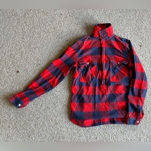 J. Crew Women XXS 3/4 Flannel Zip